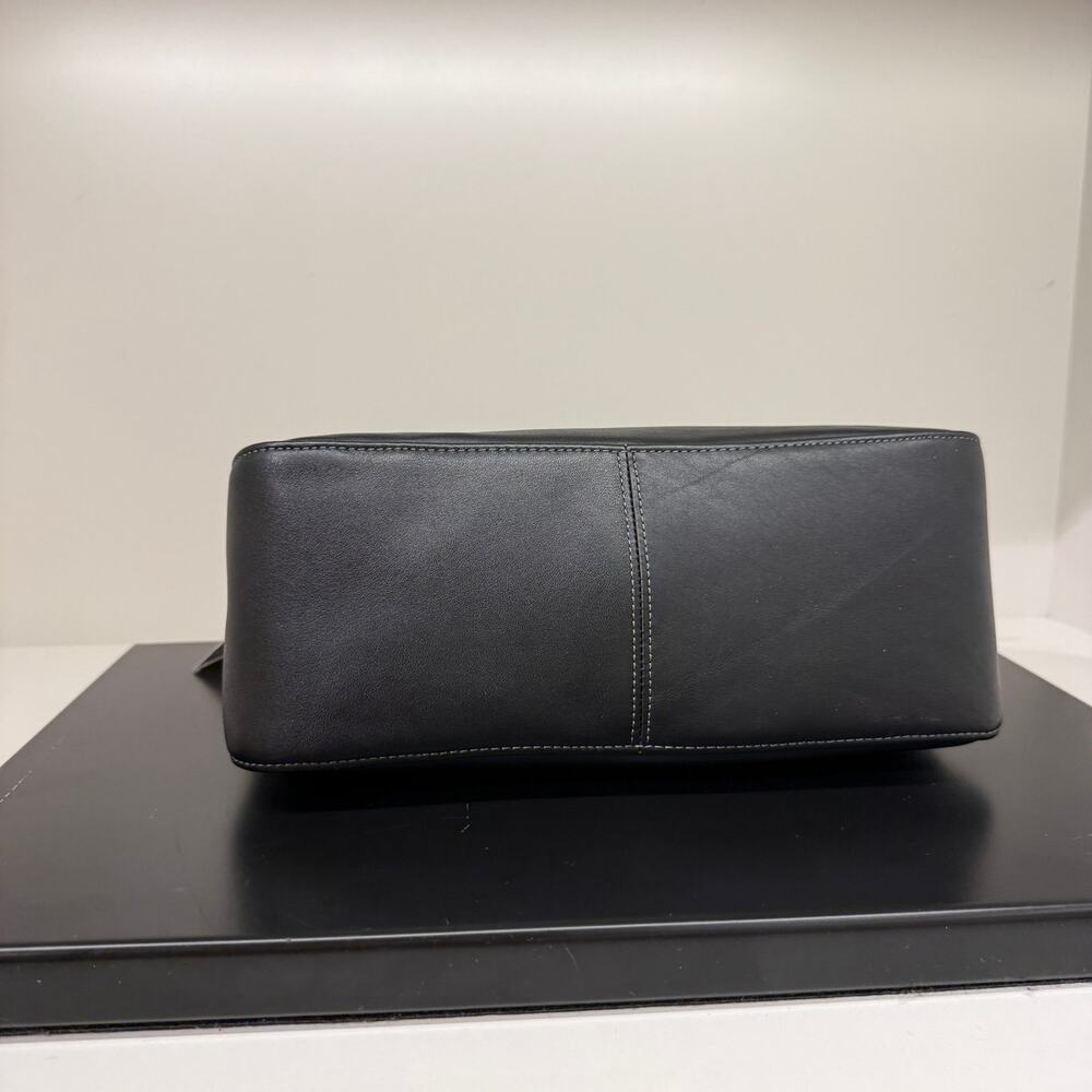 New‼️Coach Etta Flap Bag  CFK03 natural grain leather/Gold/Black - Picture 5 of 8